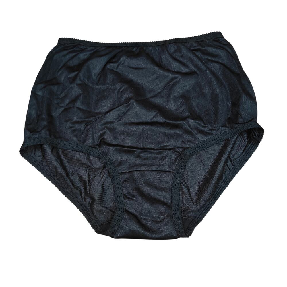 Carole Black Semi Sheer Nylon Semi Sheer Panty Womens Size 7